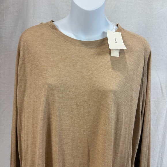 Vince Tan Long Sleeve Top Size Large - Picture 2 of 9